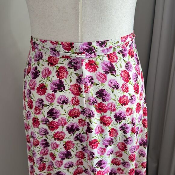 Zara Women’s Rose Floral High Low Sarong Maxi Wrap Skirt Blogger Favorite Size S - Picture 7 of 11
